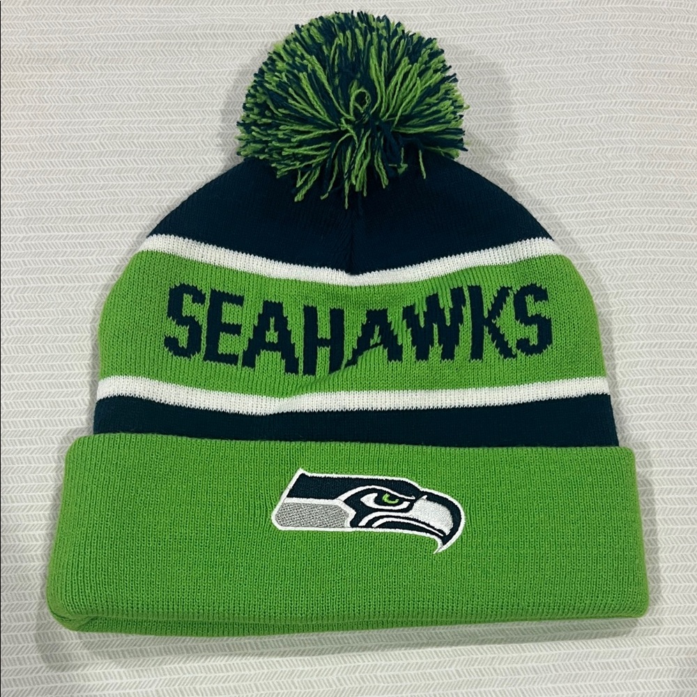 STARTER Seahawks Beanie - Green and Blue